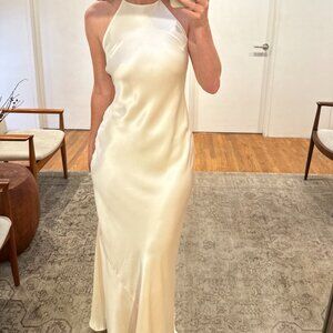 Jeany Silk Dress Fior Di Latte